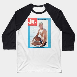 JR JUNIOR Second Annual feat Patrik Berglund - Vintage Physique Muscle Male Model Magazine Cover Baseball T-Shirt